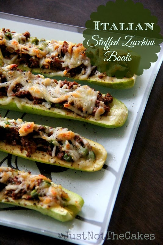 Italian Stuffed Zucchini Boats
 JUST NOT THE CAKES Italian Stuffed Zucchini Boats Food