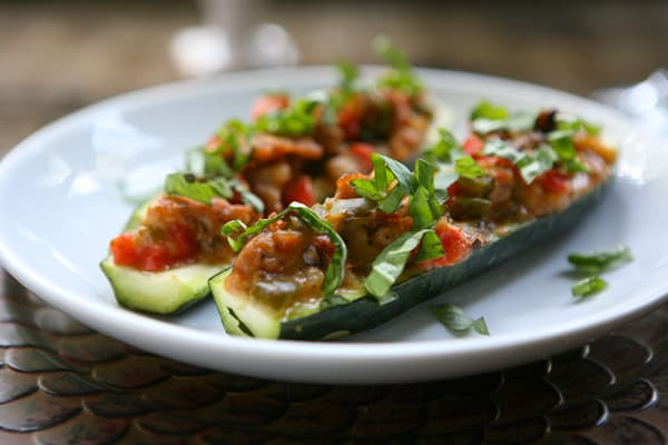 Italian Stuffed Zucchini Boats
 zucchini boats