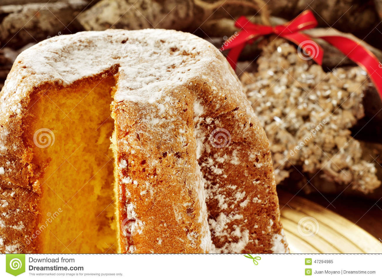 Italian Sweet Bread
 Pandoro Typical Italian Sweet Bread For Christmas Time