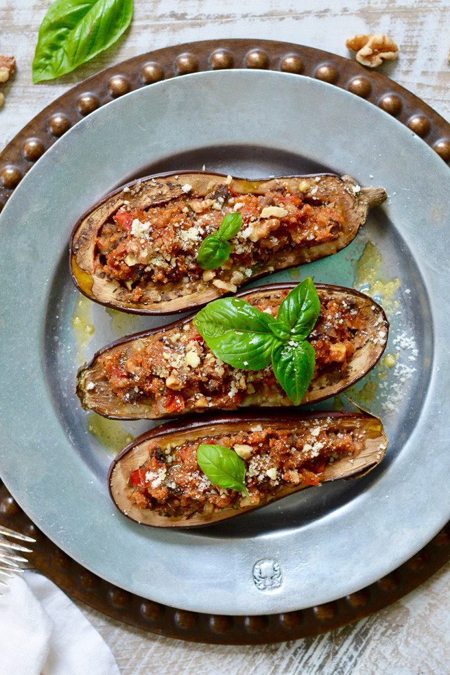 Italian Term For Eggplant
 Italian Eggplant with Walnut Stuffing Ciao Chow Bambina