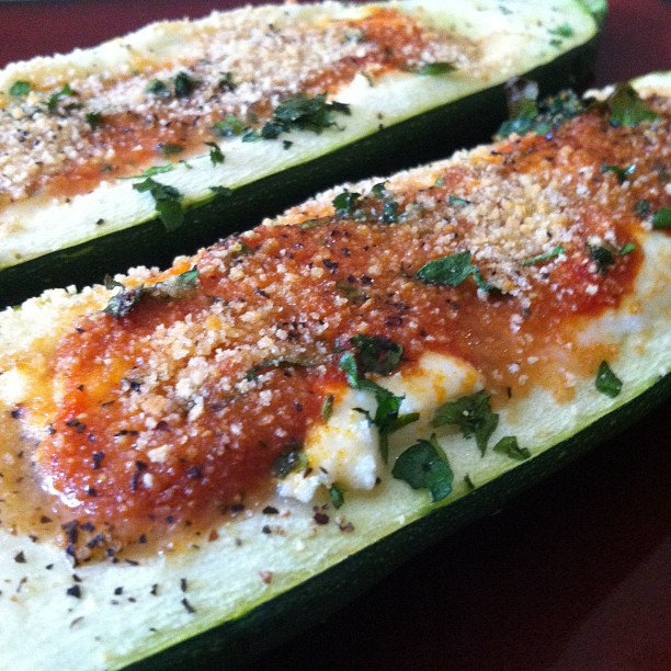 Italian Zucchini Boats
 Laurie s Cravings Baked Italian Zucchini Boats