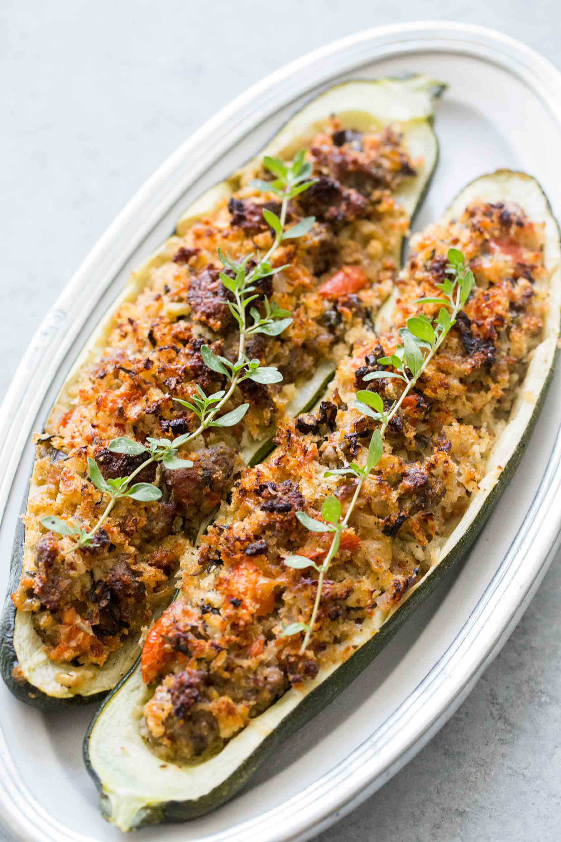 Italian Zucchini Recipes
 Italian Sausage Stuffed Zucchini Recipe