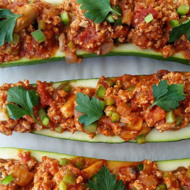 Italian Zucchini Recipes
 Stuffed Zucchini Italian Style Recipe