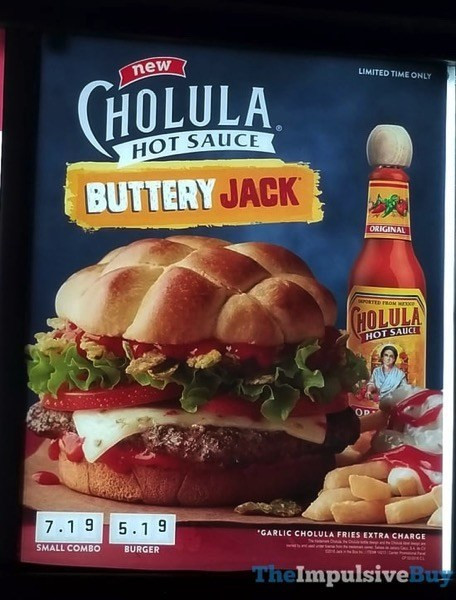 Jack In The Box Sauces
 FAST FOOD NEWS Jack in the Box Cholula Hot Sauce Buttery