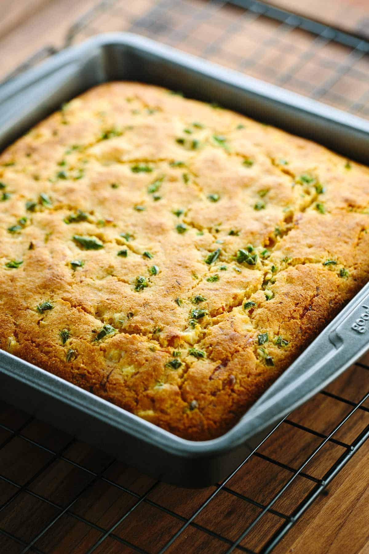 Jalapeno Cheddar Cornbread
 Whole Grain Jalapeno Cheddar Cornbread Recipe