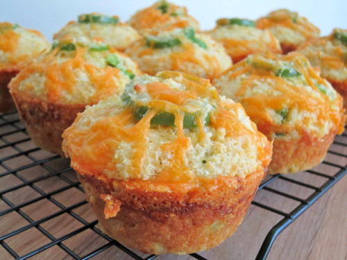 Jalapeno Cheese Cornbread
 Jalapeno Cheddar Parmesan Cornbread Muffins