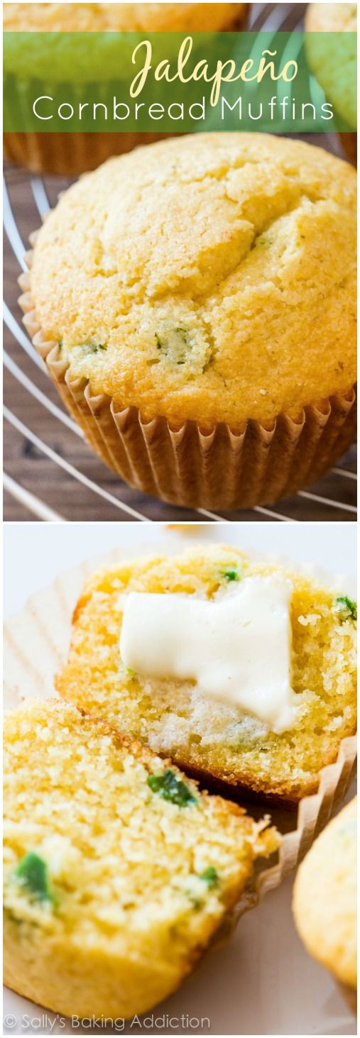 Jalapeno Cornbread Muffins
 Jalapeño Cornbread Muffins Sallys Baking Addiction