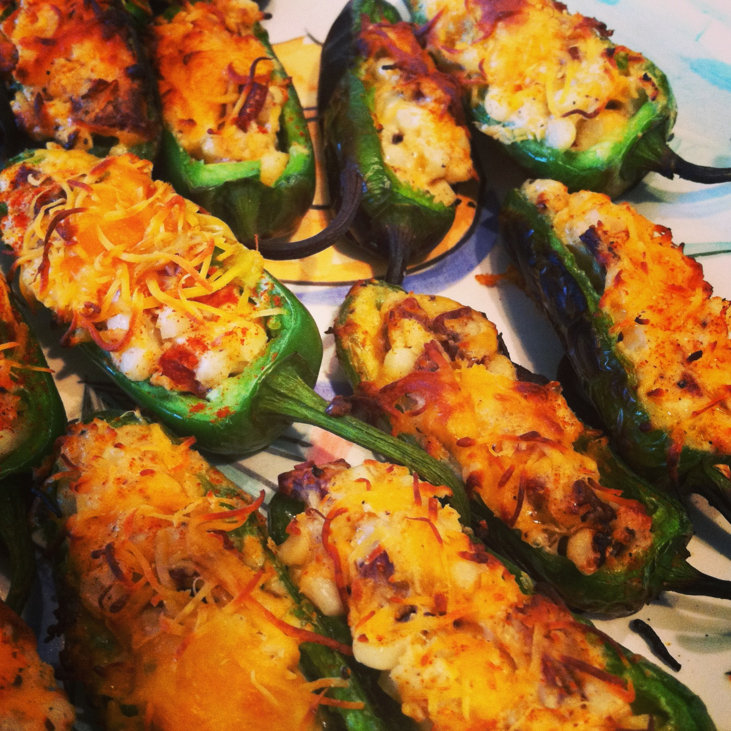 Jalapeno Poppers Grilled
 Chorizo and Roasted Corn Grilled Jalapeno Poppers