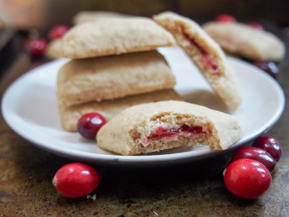 Jam Filled Cookies
 Cranberry jam filled shortbread cookies Caroline s Cooking