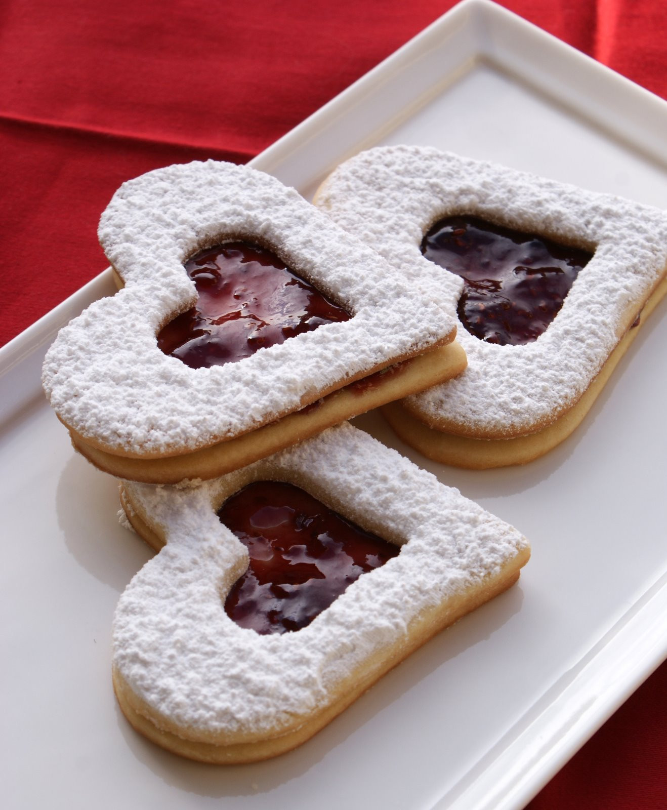 Jam Filled Cookies
 Authentic Suburban Gourmet Raspberry Jam Filled Heart