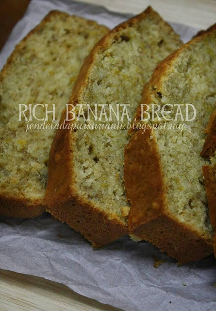 Janet'S Rich Banana Bread
 Jom masak Rich Banana Bread sedap dan mudah moist je