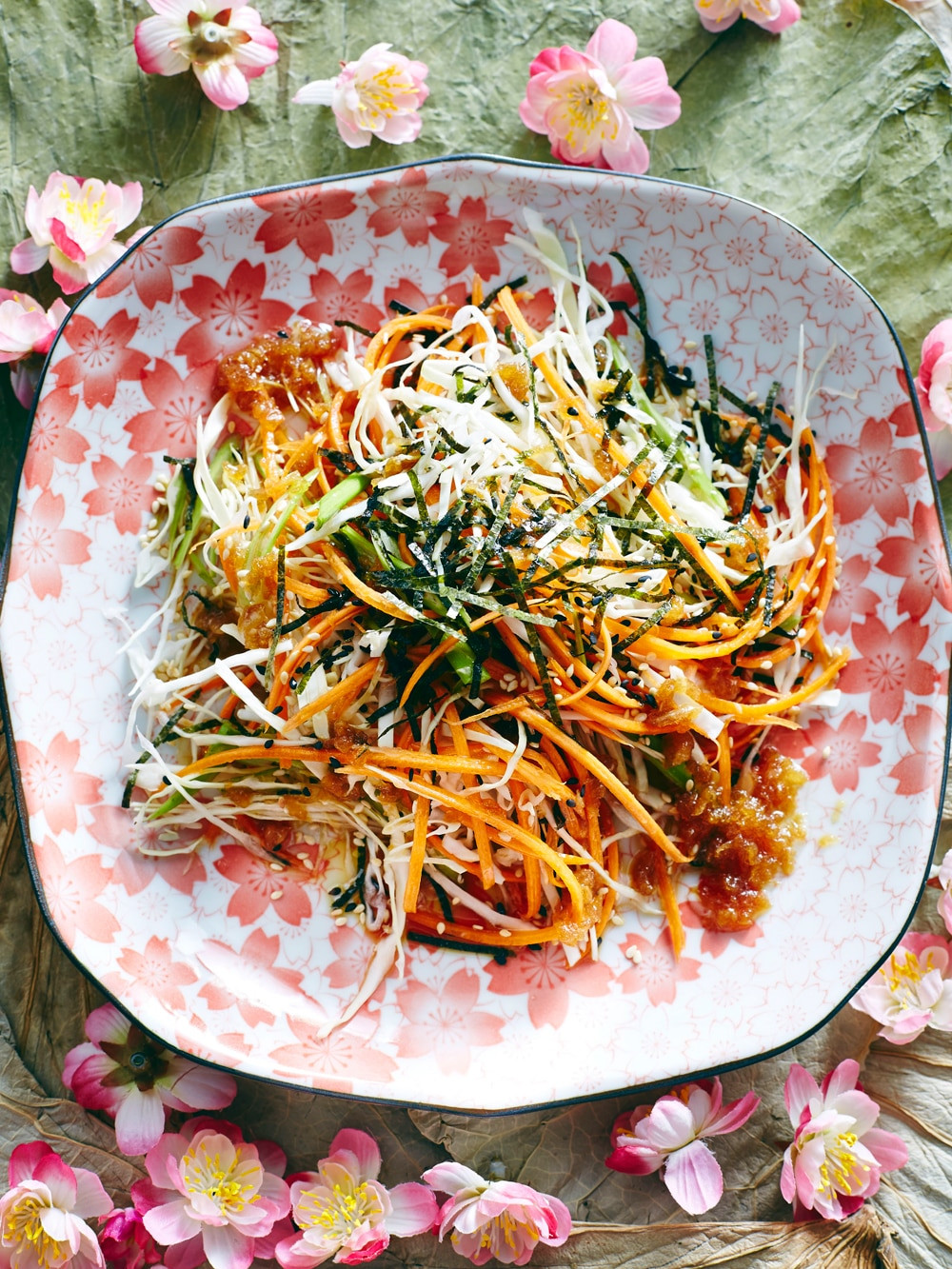 Japanese Cabbage Salad
 japanese cabbage salad with ichiban noodles