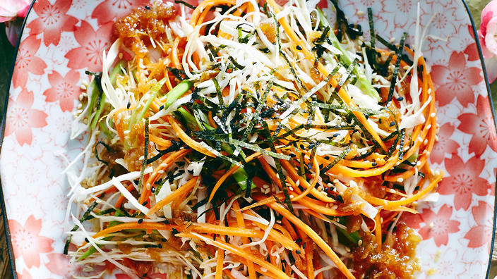 Japanese Cabbage Salad
 japanese cabbage salad dressing