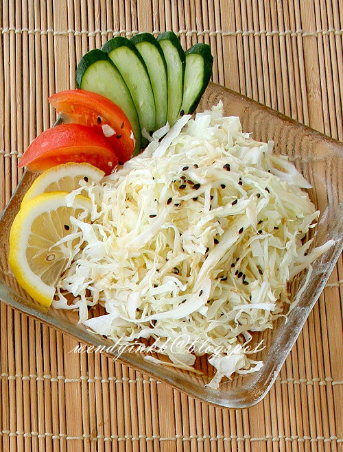 Japanese Cabbage Salad
 Table for 2 or more Cabbage Salad with Chuka fu