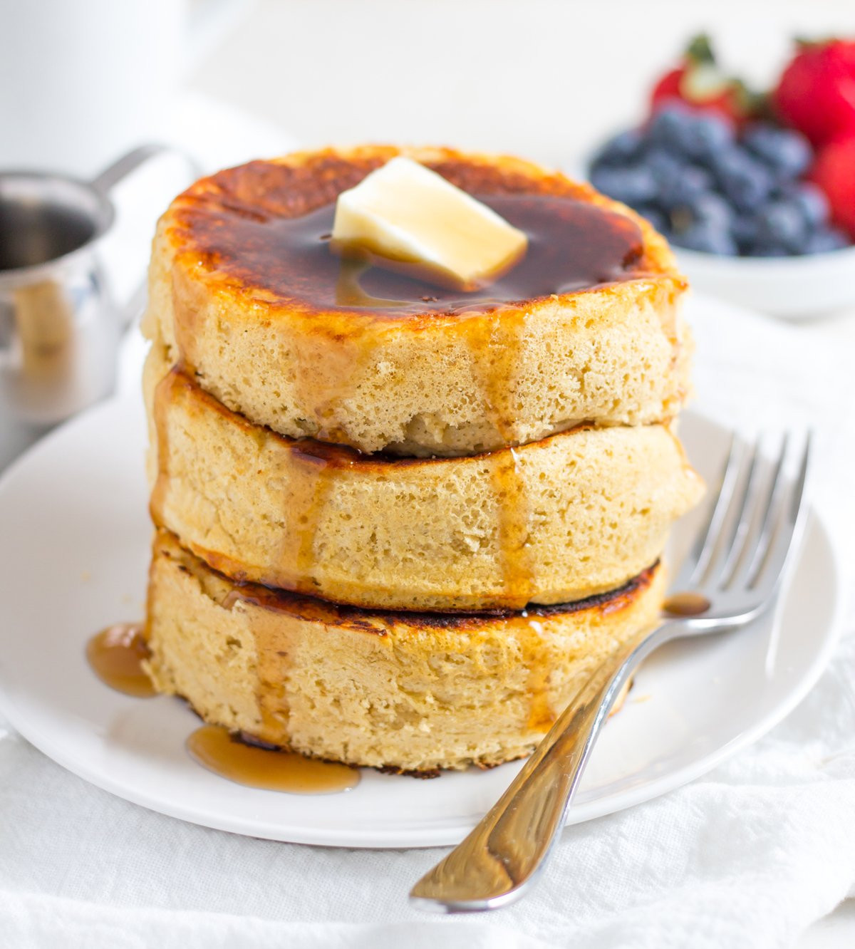 Japanese Fluffy Pancakes
 Fluffy Japanese Protein Pancake Recipe