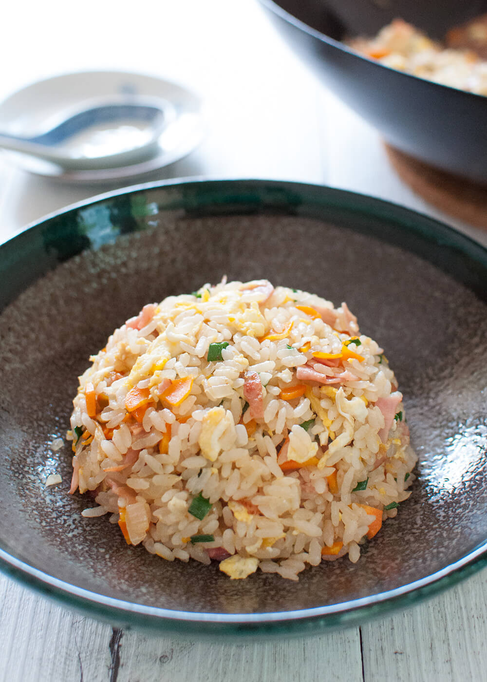Japanese Fried Rice
 Japanese Fried Rice Chāhan with Instant Seasoning