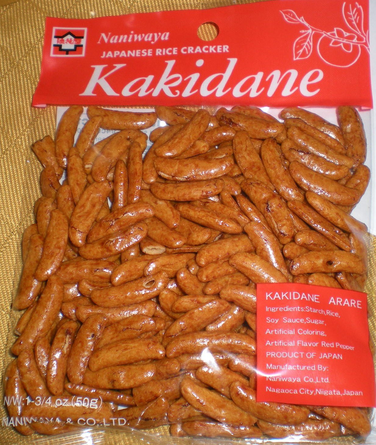 Japanese Rice Crackers
 Naniwaya Kakidane Authentic Spicy Japanese Rice Crackers