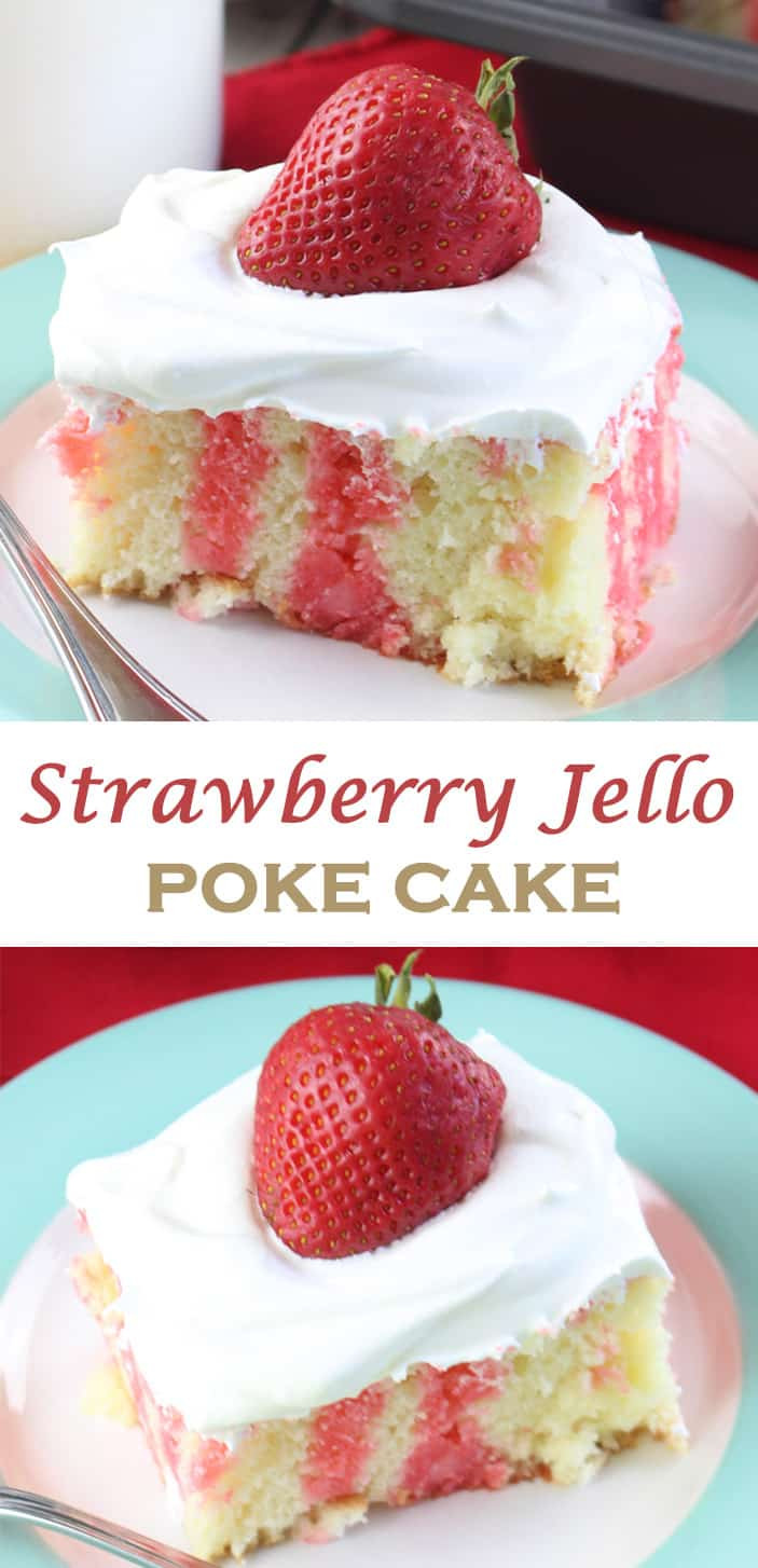 Jello Cake Recipe
 Strawberry Jello Poke Cake