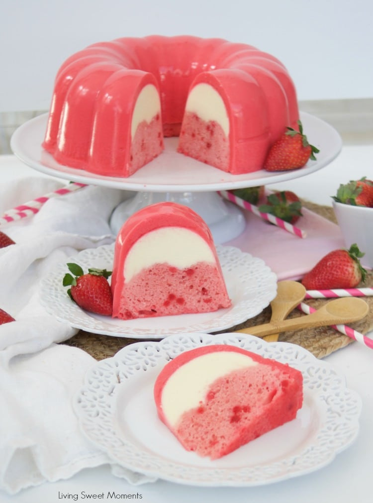 Jello Cake Recipe
 Strawberry Flan Jello Cake Recipe Living Sweet Moments