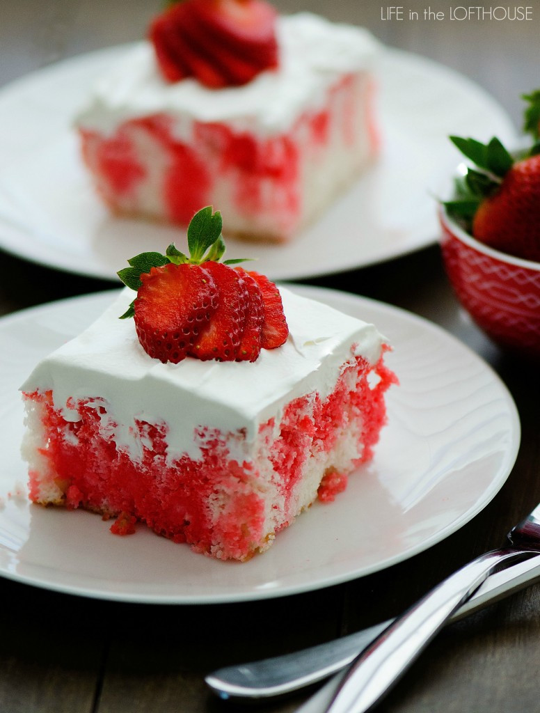 Jello Cake Recipe
 Strawberry Jello Poke Cake Life In The Lofthouse