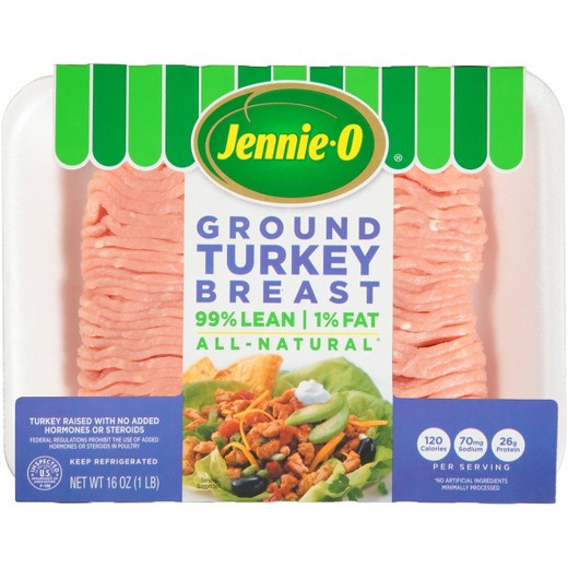 Jennie O Ground Turkey
 Jennie O Turkey Store Extra Lean Ground Turkey Breast