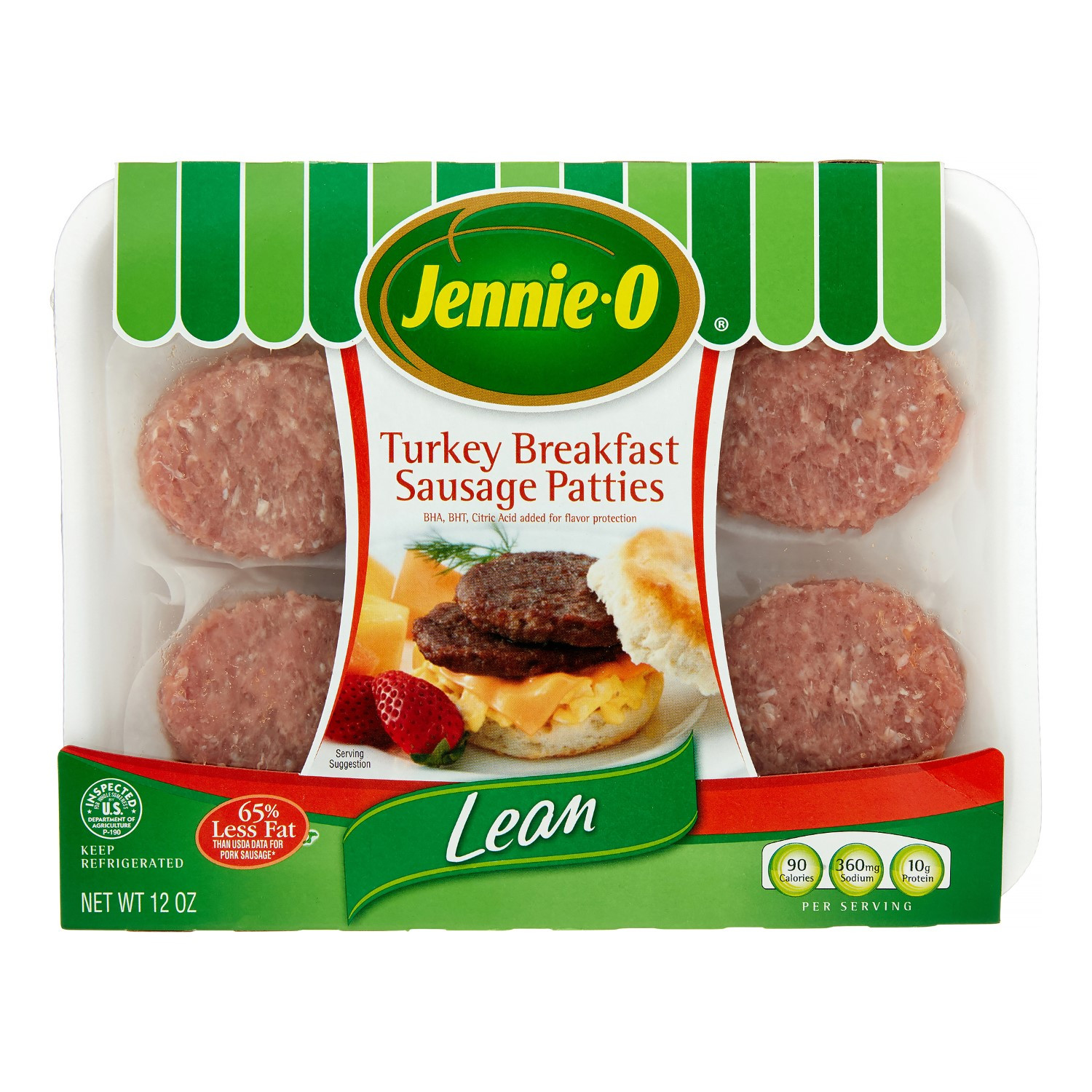 Jennie O Turkey Sausage
 Jennie O Lean Turkey Breakfast Sausage Patties 0 75 Lb