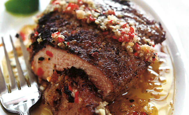 Jerk Pork Chops
 Stuffed Jerk PorkChops Made with Walkerswood Jamacian