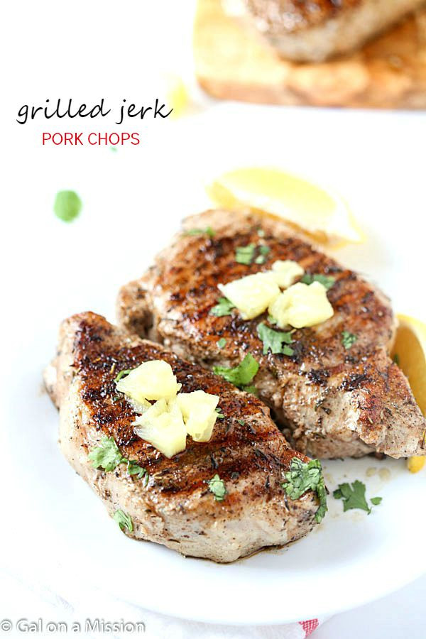 Jerk Pork Chops
 Grilled Jerk Pork Chops Gal on a Mission