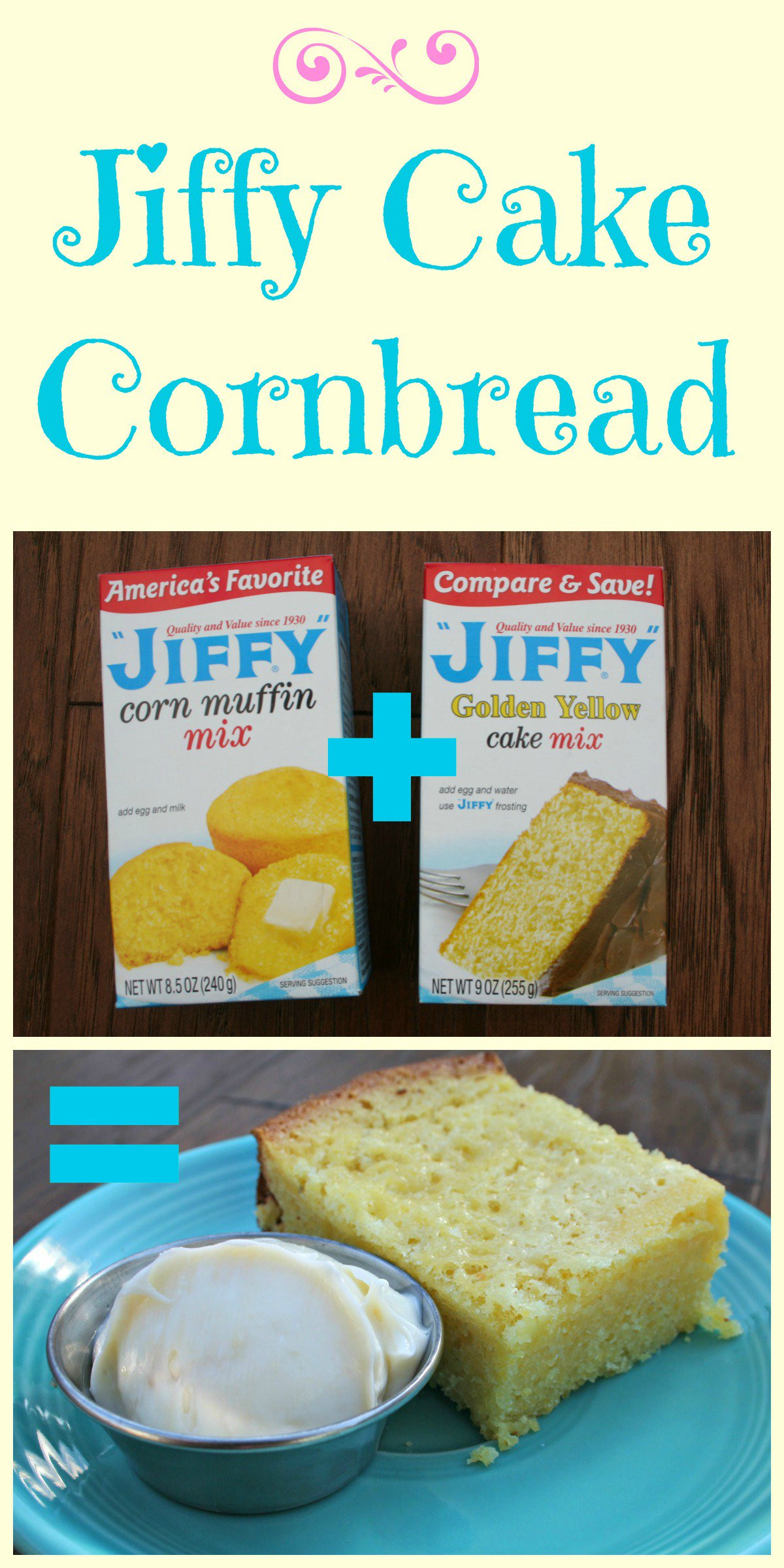 Jiffy Cornbread Mix Recipes
 jiffy cornbread plus yellow cake mix