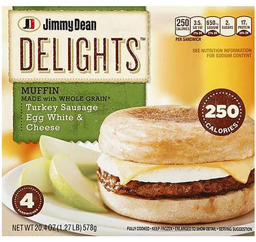 Jimmy Dean Turkey Sausage
 13 Microwavable Breakfast Sandwiches Ranked