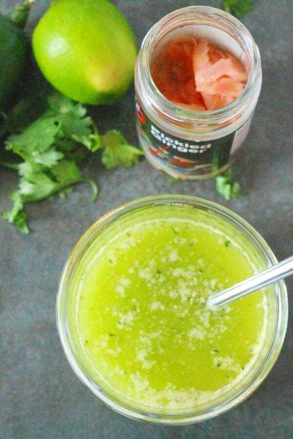 Juice Sauce Little Bit Of Dressing
 Asian Salmon Salad with Ginger Cilantro Lime Dressing —