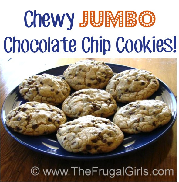 Jumbo Chocolate Chip Cookies
 Chewy Jumbo Chocolate Chip Cookies Bakery Style Cookie