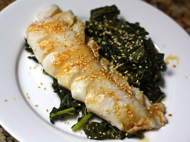 Kale Dinner Recipes
 Dinner Tonight e Skillet Cod and Kale With Ginger and