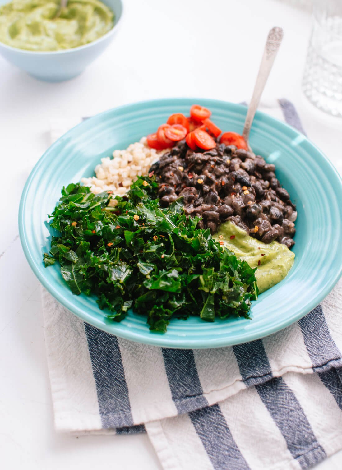 Kale Dinner Recipes
 Kale Black Bean & Avocado Burrito Bowl Cookie and Kate