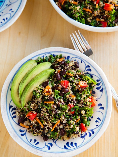 Kale Quinoa Salad
 Kale and Quinoa Salad with Black Beans – Cook your food