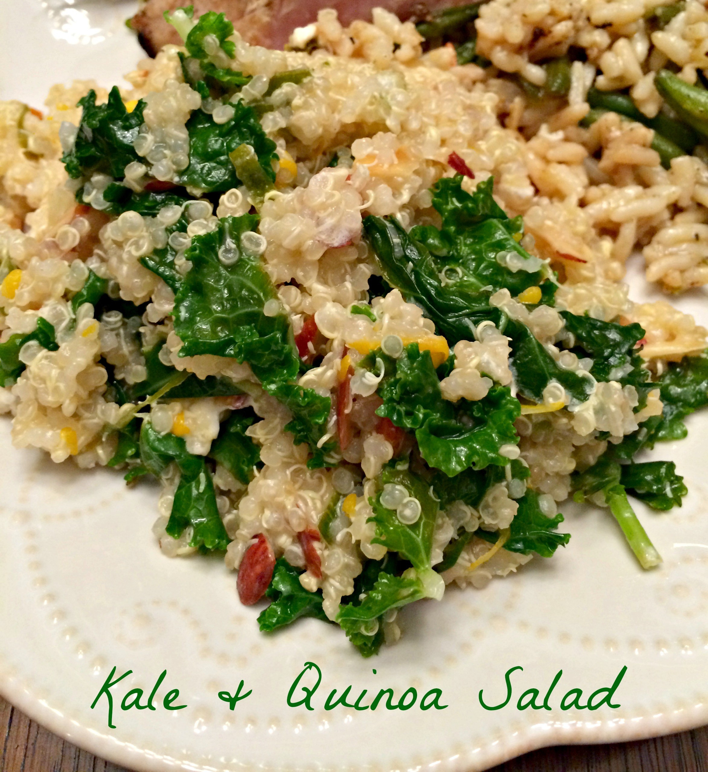 Kale Quinoa Salad
 Kale and Quinoa Salad Oysters & Pearls