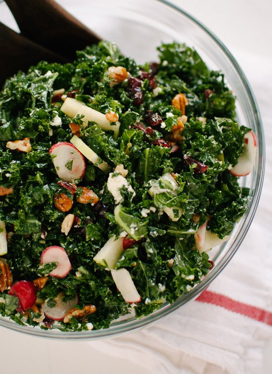 Kale Salad Recipes
 Deb s Kale Salad with Apple and Pecans Cookie and Kate