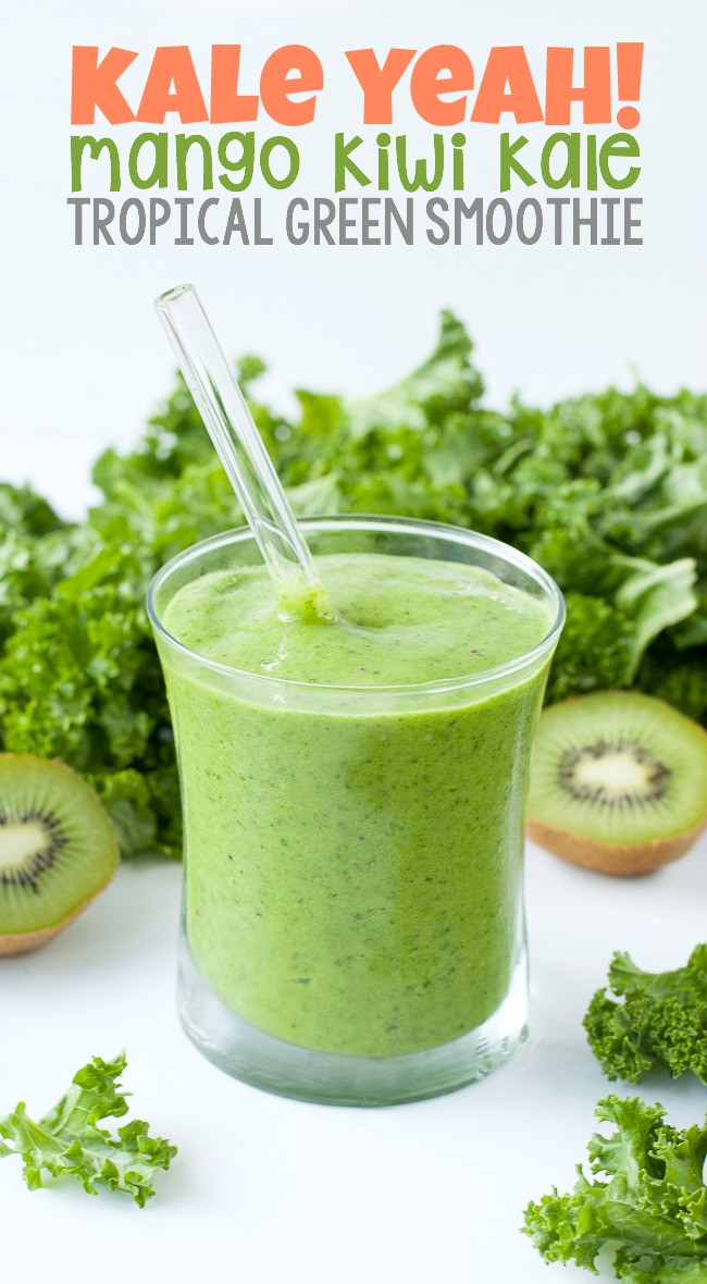 Kale Smoothie Recipes
 Tropical Mango Kale Smoothie Recipe Peas and Crayons