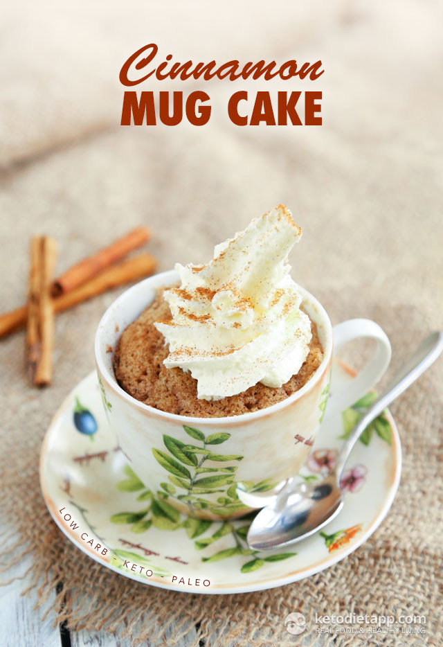 Keto Cake In A Mug
 Cinnamon Keto Mug Cake