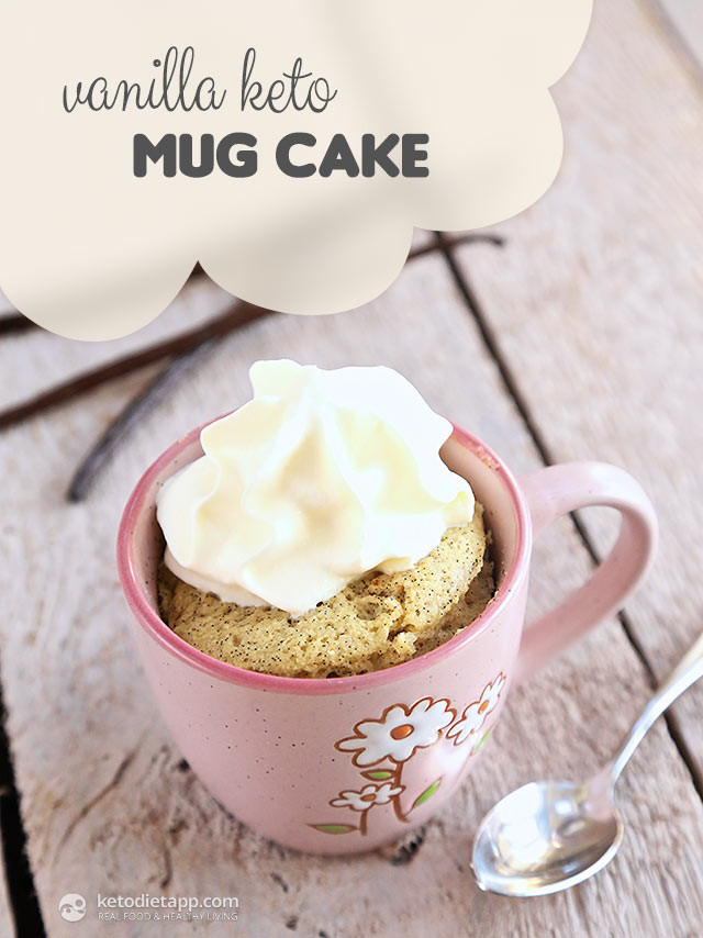 Keto Cake In A Mug
 Vanilla Keto Mug Cake