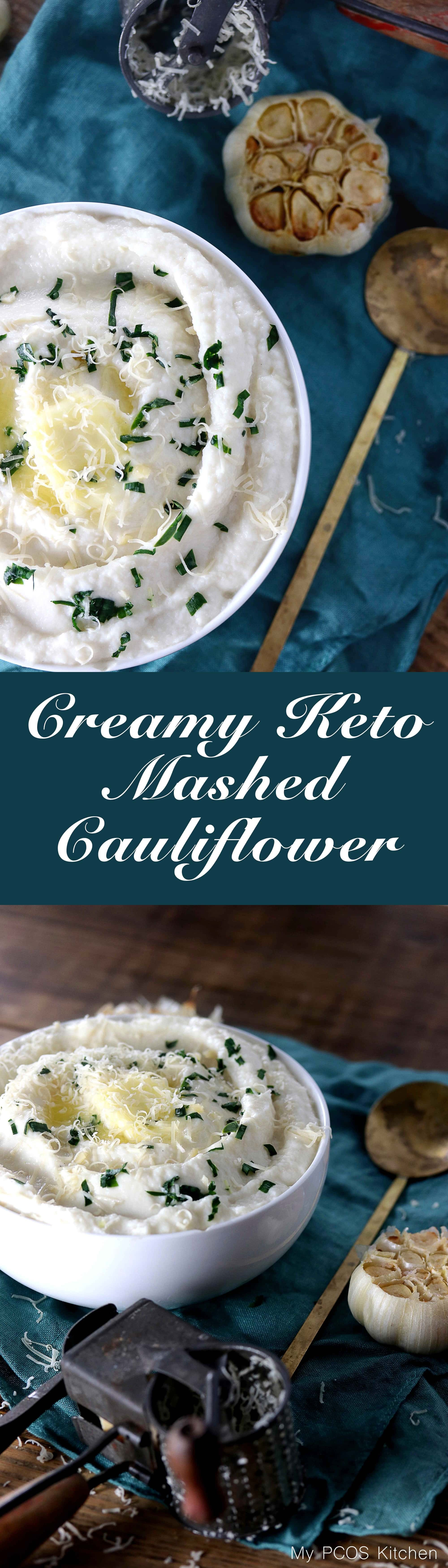 Keto Cauliflower Mashed Potatoes
 Creamy Keto Mashed Cauliflower My PCOS Kitchen