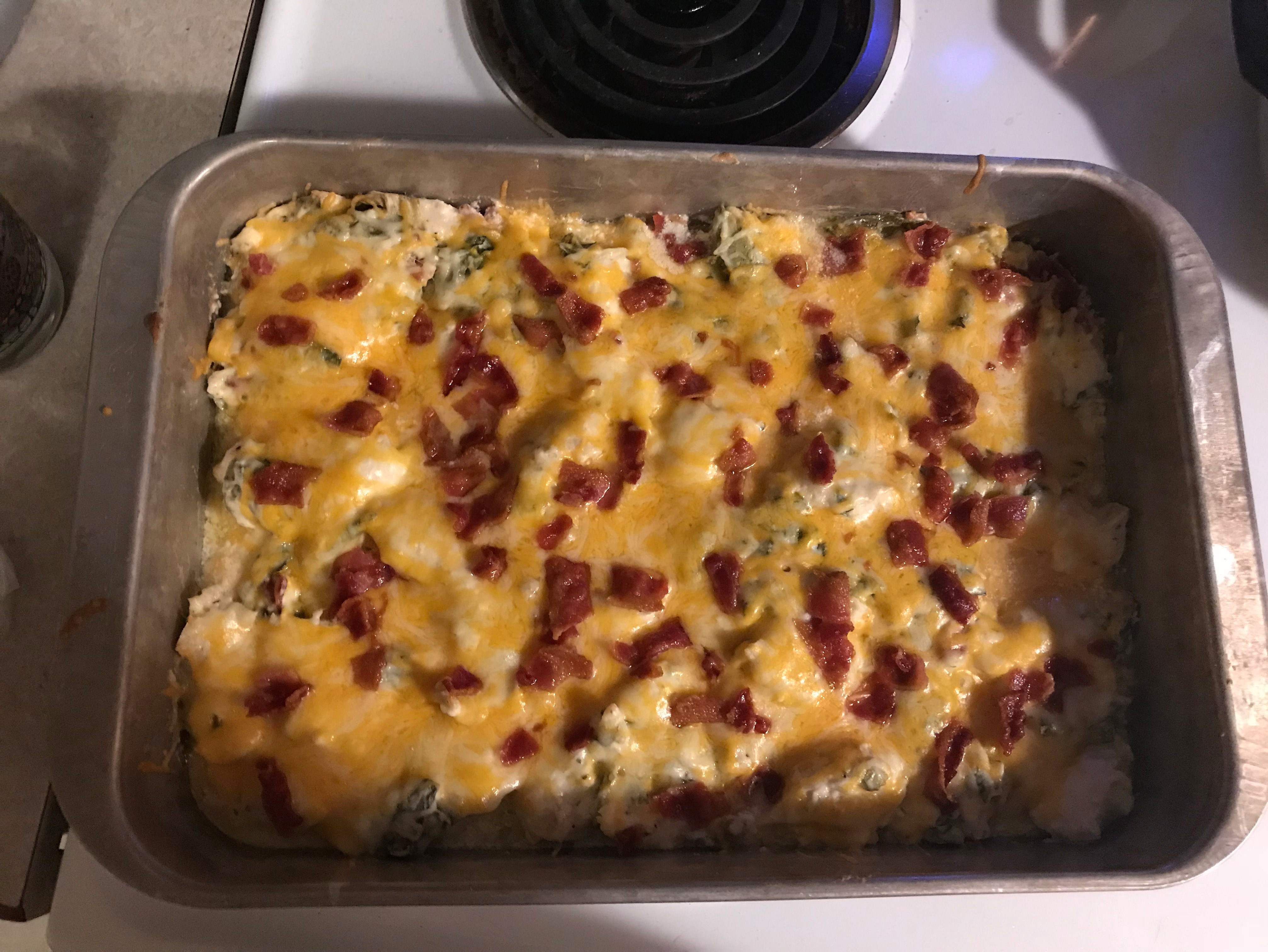 Keto Chicken Bacon Ranch Casserole
 Chicken Bacon Ranch Casserole – Keto on a College Bud