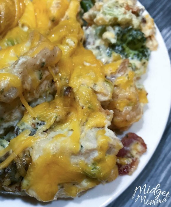 Keto Chicken Bacon Ranch Casserole
 Keto Chicken Bacon Ranch Casserole • Mid Momma