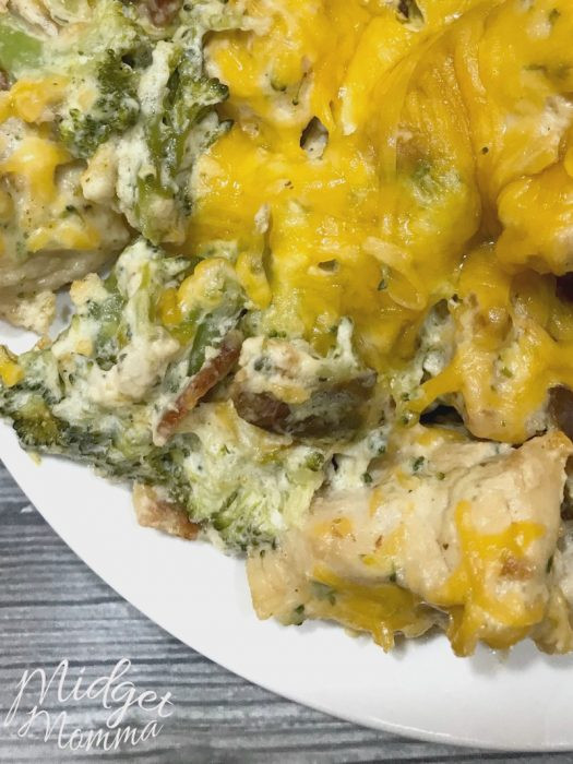 Keto Chicken Bacon Ranch Casserole
 Keto Chicken Bacon Ranch Casserole • Mid Momma