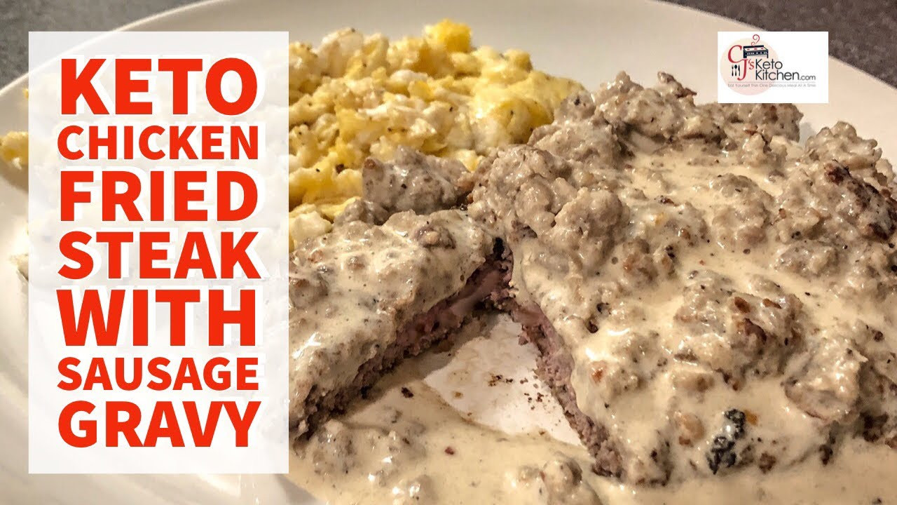 Keto Chicken Fried Steak
 Keto Chicken Fried Steak with Sausage Gravy keto t