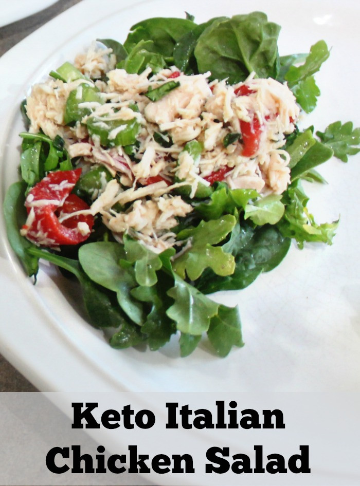 Keto Chicken Salad
 Keto Italian Chicken Salad Lunch Recipe • Keto Size Me