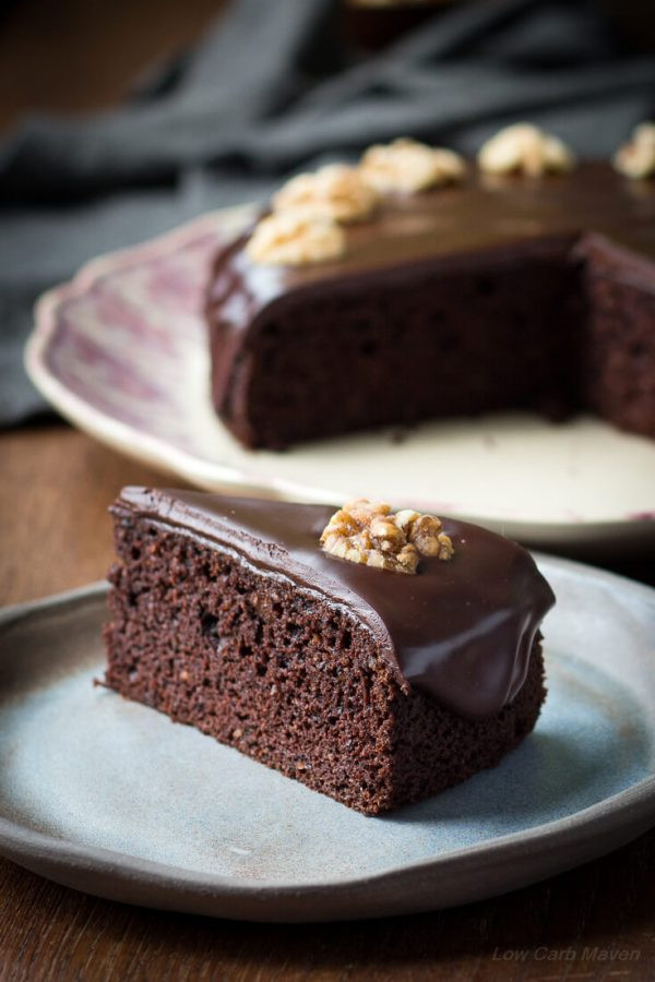 Keto Chocolate Cake Recipe
 Moist Chocolate Walnut Cake Low Carb Chocolate Walnut