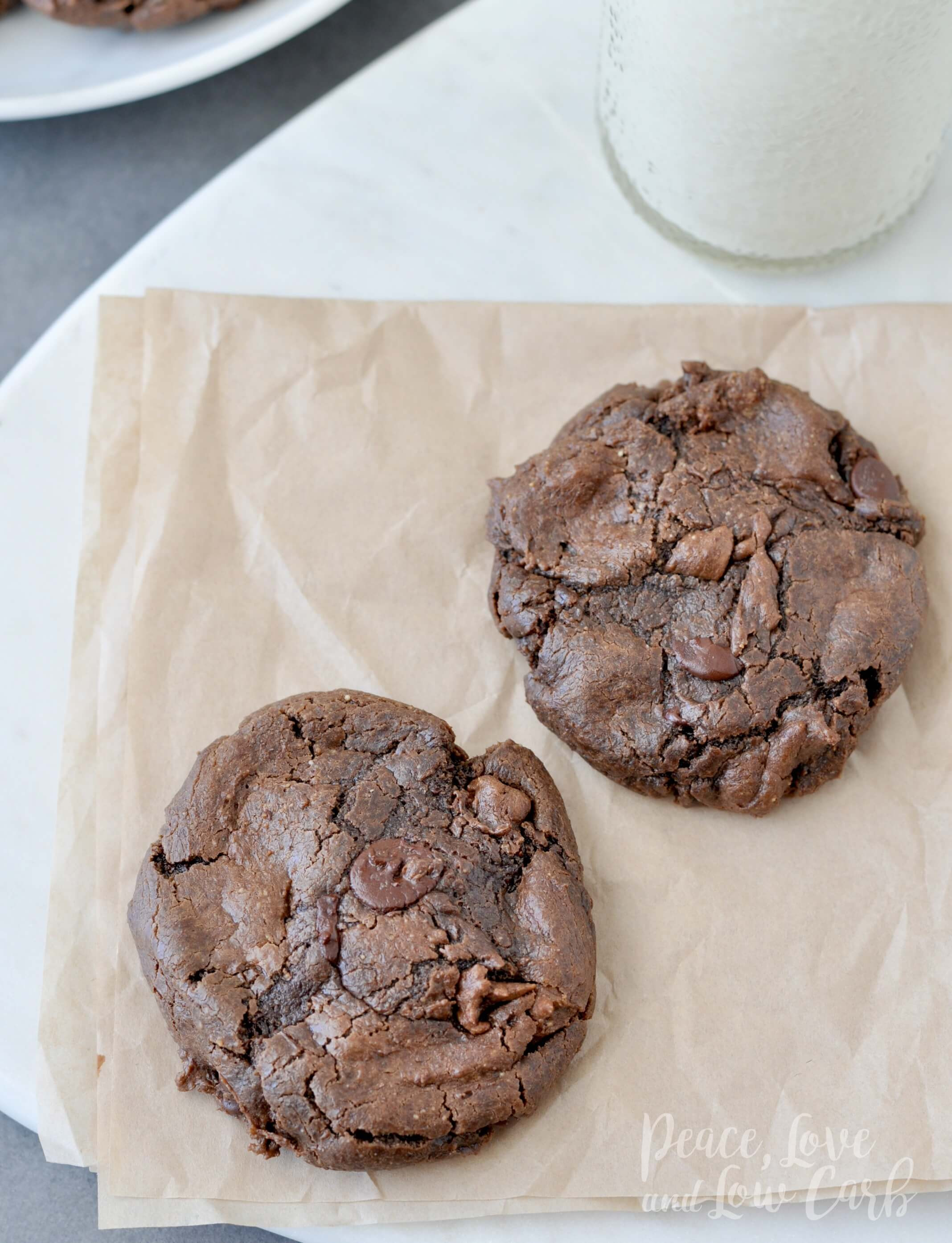 Keto Chocolate Cookies
 Keto Flourless Chewy Double Chocolate Chip Cookies