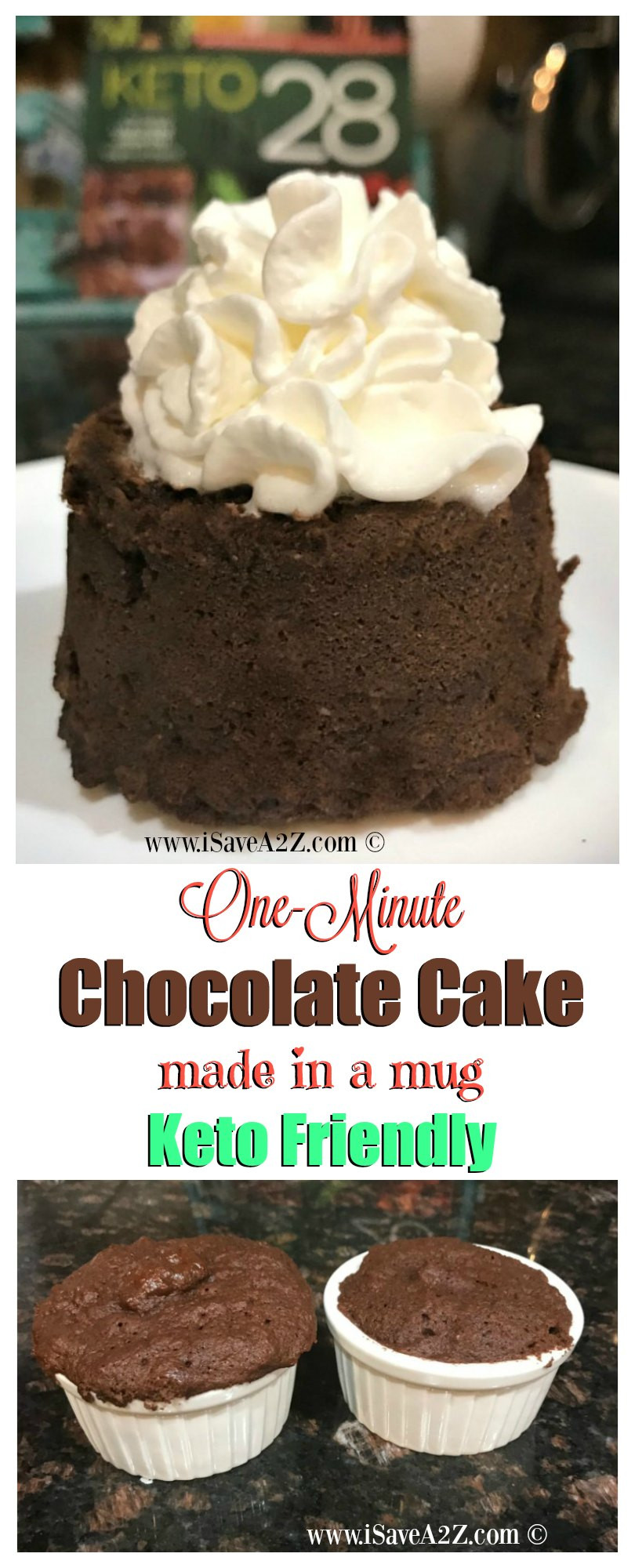 Keto Chocolate Mug Cake
 e Minute Keto Chocolate Mug Cake iSaveA2Z