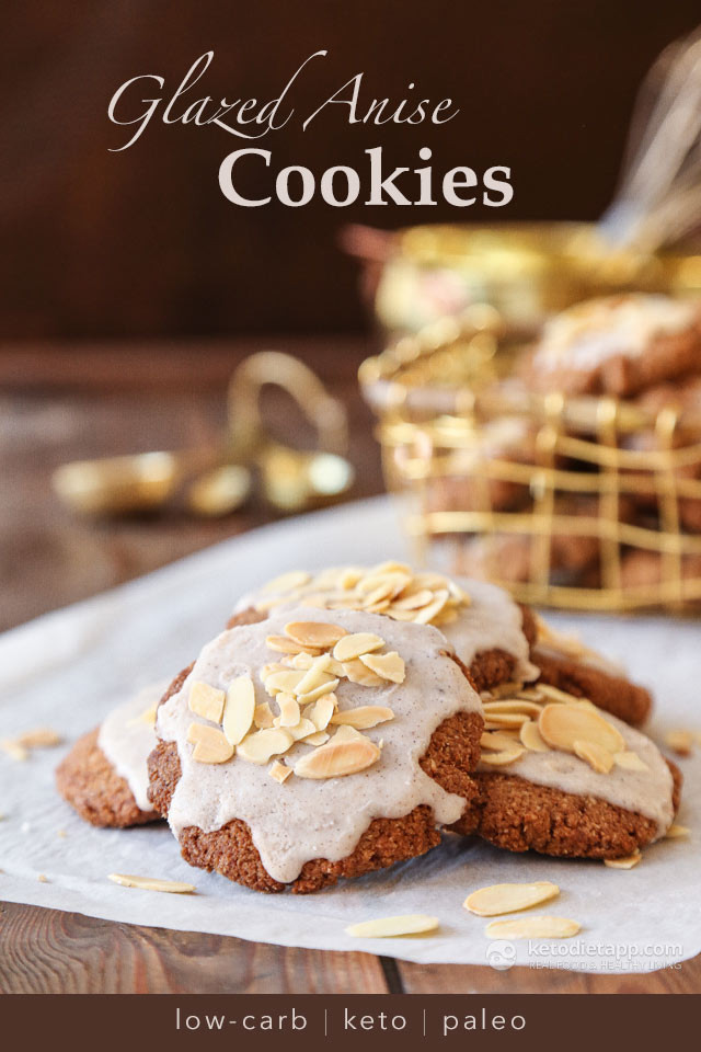 Keto Christmas Cookies
 Keto Glazed Anise Holiday Cookies